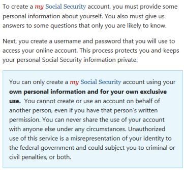 My Social Security Account 2