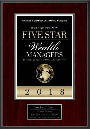 Sandra C Field Five Star Professional Award 2018
